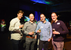 Anton Hanemaaijer (AAB), Ruud Jansen (Artechno Engineering), Joost Jansen (Kwekerij Loek Jansen) en Freek Jansen (Kwekerij Loek Jansen)